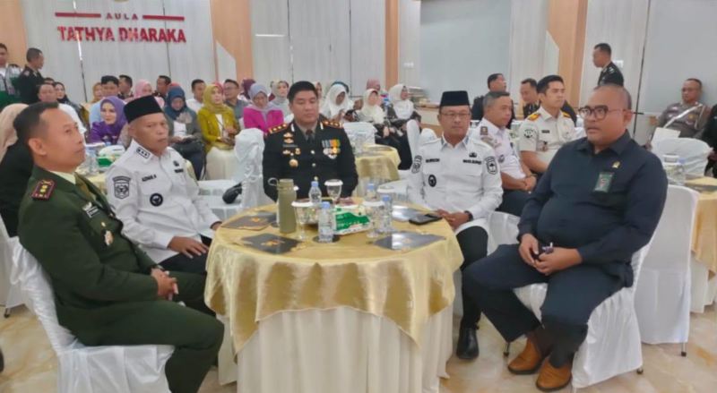 Wakil Wali Kota Sungai Penuh, Azhar Hamzah, menghadiri – Syukuran Hari Bhayangkara ke-80.( poto : istimewa)