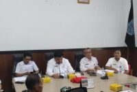 Sekretaris Daerah Merangin Zulhifni memimpin langsung rapat HUT RI Merangin.(poto: jambiekspres ).