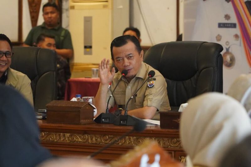 Pemerintah Provinsi Jambi menggelar Rapat Koordinasi Persiapan Pembangunan Tol Jambi Rengat Fase I.(poto: jamberita.com).
