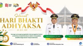 Bupati Tebo Agus Rubiyanto dan Wakil Bupati Nazar Efendi mengucapkan Selamat Hari Bakti Adhyaksa ke-66.(poto: jambiprima.com)