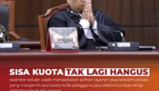MK putuskan sisa kuota internet tidak boleh hangus.(poto: Mahkamah Konstitusi).