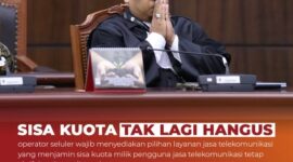 MK putuskan sisa kuota internet tidak boleh hangus.(poto: Mahkamah Konstitusi).