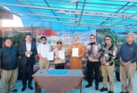PT Alko Sumatra Kopi resmi menandatangani Memorandum of Understanding (MoU) perdagangan dengan pengusaha asal Pakistan, Sabtu (18/7/2026) di Kabupaten Kerinci, Provinsi Jambi.(poto: jamberita.com).