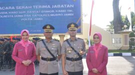 AKBP Bayu Noormansyah Resmi Jabat Kapolres Muaro Jambi, Kapolda Pimpin Sertijab Pejabat Polda Jambi.(poto: jambitv).
