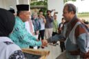 Wakil Gubernur Jambi Abdullah Sani menyambut langsung kedatangan Wamenkum beserta rombongan di Ruang VIP Bandara Sultan Thaha Jambi.(poto: jambilink.id)