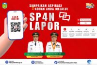 Poster layanan SP4N-LAPOR! Pemerintah Kabupaten Tebo versi horizontal untuk memudahkan masyarakat menyampaikan aspirasi dan pengaduan kepada pemerintah.(poto: jamiprima.com).