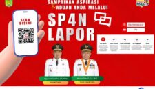 Poster layanan SP4N-LAPOR! Pemerintah Kabupaten Tebo versi horizontal untuk memudahkan masyarakat menyampaikan aspirasi dan pengaduan kepada pemerintah.(poto: jamiprima.com).