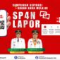 Poster layanan SP4N-LAPOR! Pemerintah Kabupaten Tebo versi horizontal untuk memudahkan masyarakat menyampaikan aspirasi dan pengaduan kepada pemerintah.(poto: jamiprima.com).