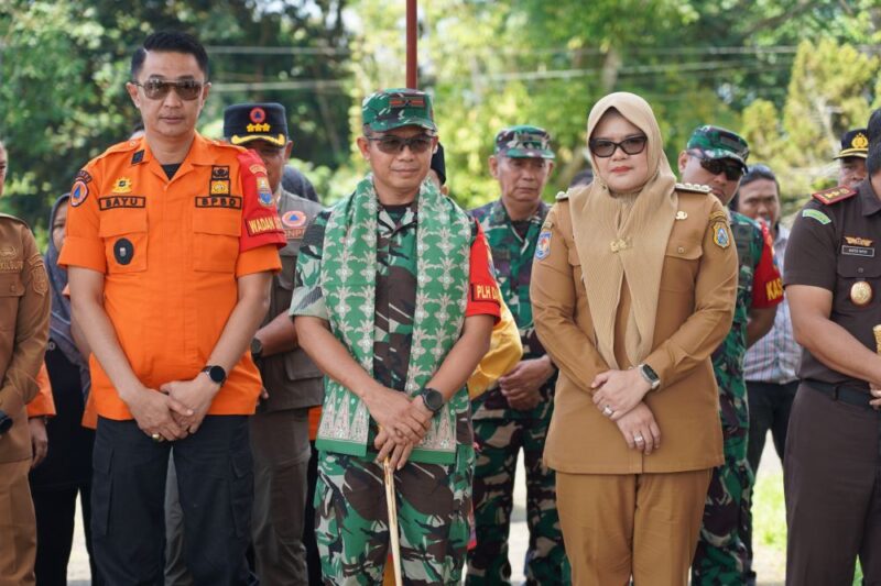 Brigjen TNI Nyamin melaksanakan silaturahmi dengan Bupati Tanjung Jabung Timur Hj. Dillah Hikmah Sari, S.T.(poto: jamberita.com).