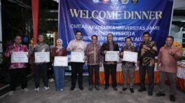 Rumah Dinas Rektor Universitas Jambi kawasan Telanaipura memfasilitasi jamuan Gala Dinner pada Jumat malam, 24 Juli 2026.(poto: jamberita.com).