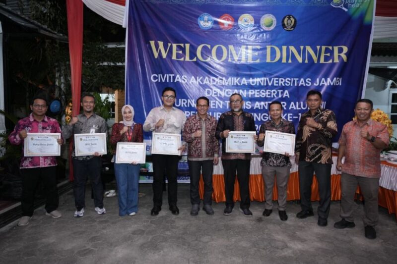 Rumah Dinas Rektor Universitas Jambi kawasan Telanaipura memfasilitasi jamuan Gala Dinner pada Jumat malam, 24 Juli 2026.(poto: jamberita.com).