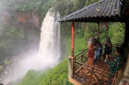 Air terjun telun berasap yang terletak di kabupaten Kerinci, Provinsi Jambi.( poto : istimewa )