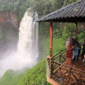 Air terjun telun berasap yang terletak di kabupaten Kerinci, Provinsi Jambi.( poto : istimewa )