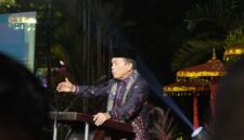 Gubernur Jambi Al Haris resmi membuka gelaran Pekan Kebudayaan Jambi 2026 di Anjungan Kota Jambi, Taman Mini Melayu Jambi, Kamis (23/7/2026).(poto:jamberita.com).