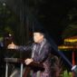 Gubernur Jambi Al Haris resmi membuka gelaran Pekan Kebudayaan Jambi 2026 di Anjungan Kota Jambi, Taman Mini Melayu Jambi, Kamis (23/7/2026).(poto:jamberita.com).