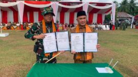 Bupati Bungo H. Dedy Putra bersama Dandim 0416/Bungo Tebo Letkol Inf Yudi Susilo Yudhanto .(poto: jambiprima.com).