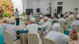 Wakil Wali Kota Sungai Penuh Azhar Hamzah memimpin penyambutan di Rumah Dinas Wali Kota Sungai Penuh, Rabu (1/7/2026).( poto : Diskominfosta Sungai Penuh )