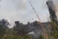 Kebakaran lahan di Tebo melahap tiga hektare area Semambu.([poto: jambiprima.com).