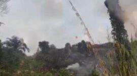 Kebakaran lahan di Tebo melahap tiga hektare area Semambu.([poto: jambiprima.com).