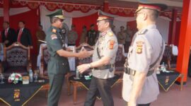 Brigjen TNI Nyamin menghadiri Upacara Pembukaan Pendidikan Bintara Polri Jambi Tahun 2026 pada Senin sore tanggal 20 Juli 2026.(poto: jamberita.com).