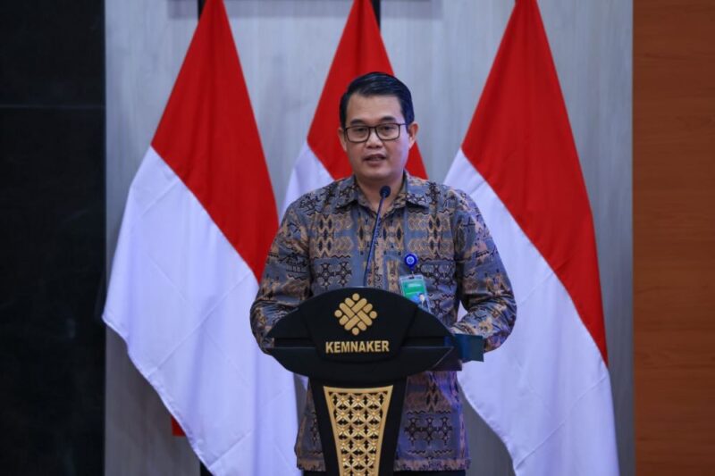 Direktur Jenderal Pembinaan Pelatihan Vokasi dan Produktivitas Kemnaker, Darmawansyah, memberikan keterangan resminya pada Sabtu.(poto: jamberita.com).