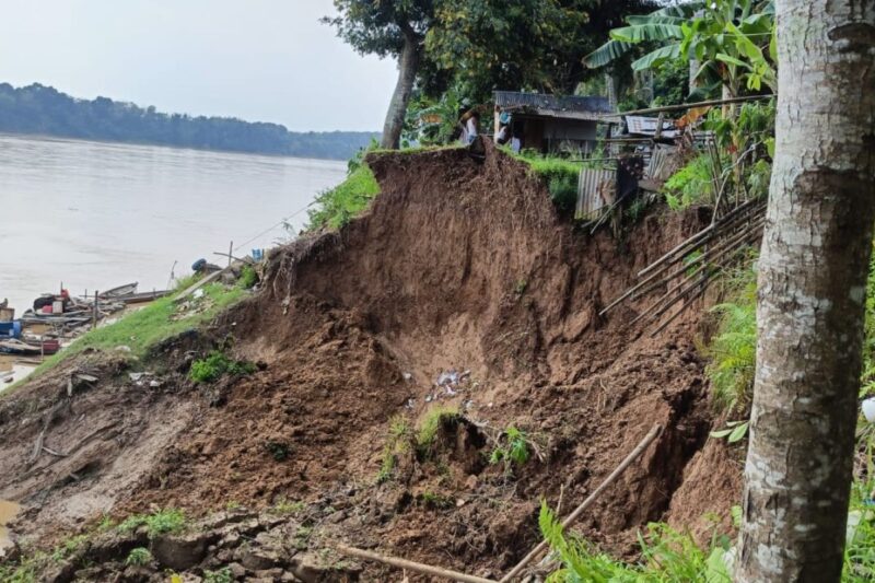 Tanah longsor di Kabupaten Batang Hari, Rabu (8/7/2026). ( poto: ANTARA).