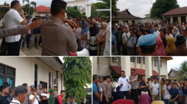 Solidaritas warga Renah Alai terlihat dari kehadiran ratusan masyarakat yang datang memenuhi area pengadilan untuk memberikan dukungan kepada sesama warga.( poto : bicarajambi.com)