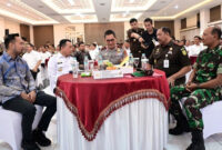 Gubernur Jambi, Al Haris, pada rapat koordinasi pemberantasan geng motor di Polda Jambi, Rabu.( poto: infojambi.com).