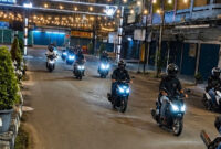 Sinsen Jambi sukses menggelar Vario Street Nation bersama ratusan pencinta motor Vario.(poto: bicarajambi.com).