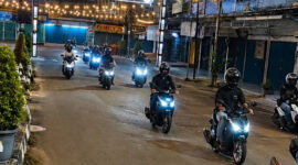 Sinsen Jambi sukses menggelar Vario Street Nation bersama ratusan pencinta motor Vario.(poto: bicarajambi.com).