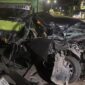 Mobil Xenia Ringsek Ditabrak Truk Batu Bara di Muara Bulian, Sopir Truk Diperiksa Polisi.(poto: jambitv.co).
