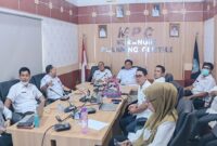 Pemerintah Kabupaten Merangin mengikuti Rapat Koordinasi Evaluasi Kinerja Program Prioritas Nasional secara virtual dari Media Center Bappeda pada hari Rabu tanggal 26 Agustus.(poto: meranginkab.go.id).