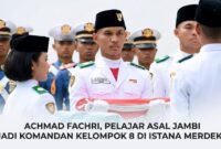 Achmad Fachri, Pelajar Asal Kota Jambi Jadi Komandan Kelompok 8 di Istana Merdeka.(poto: istimewa).