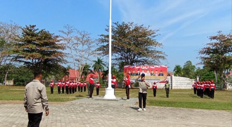 Calon Pasukan Pengibar Bendera Pusaka (Paskibraka) Kabupaten Tebo.(poto: jambiprima.com).