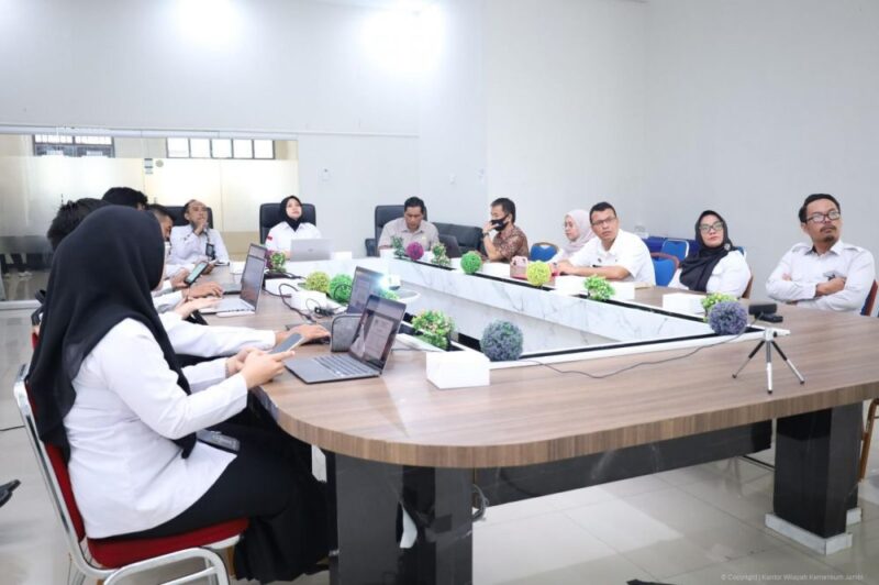 Kantor Wilayah Kementerian Hukum Jambi menggelar Rapat Finalisasi Kelompok Kerja Analisis dan Evaluasi Peraturan Daerah Tahun 2026.(poto: jamberita.com).