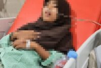 siswi Sekolah Rakyat Kota Jambi Tengah menjalani perawatan di RSUD Abdul Manap.(poto: jambiprima.com).