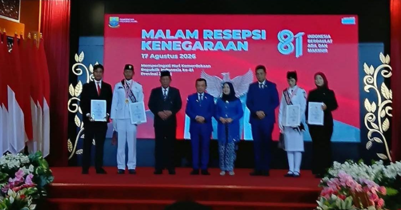 Kanwil Kemenkum Jambi menghadiri Malam Resepsi Kenegaraan Peringatan Hari Ulang Tahun ke-81 Kemerdekaan Republik Indonesia.(poto: istimewa).