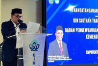 UIN STS Jambi resmi menjalin kerja sama strategi kebahasaan bersama Badan Pengembangan dan Pembinaan Bahasa Kemendikdasmen RI.(poto: jambiprima.com).