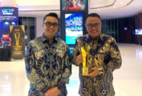 Wali Kota Sungai Penuh Alfin, S.H. menerima langsung trofi bergengsi tersebut di iNews Tower, Kebon Sirih, Jakarta Pusat, pada Kamis (27/8/2026).(poto: istimewa).