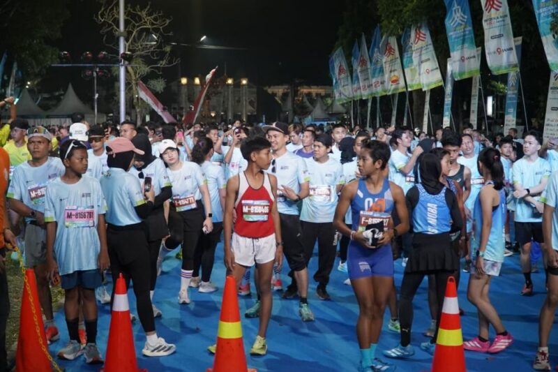 Presisi Merdeka Run 2026 resmi menghentak suasana pagi di Jalan Jenderal Ahmad Yani 1, Telanaipura, Kota Jambi, Minggu (09/08/2026).(poto: jamberita.com).