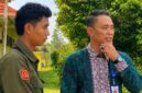 Rektor Universitas Islam Tebo Dr. Nurhuda meninjau langsung kondisi lingkungan dan fasilitas kampus menjelang pelaksanaan Ujian Akhir Semester (UAS).(poto: jambiprima.com).