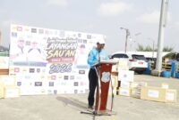 Bupati Tanjung Jabung Barat Drs. H. Anwar Sadat, M.Ag. meresmikan langsung kompetisi budaya ini bersama Wakil Bupati Dr. H. Katamso SA, S.E., M.E.(poto: jamberita.com).