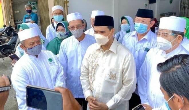 Ketua DPD HKTI Provinsi Jambi Dr Ir H A R Sutan Adil Hendra MM merespons ancaman paparan kabut asap Jambi.(poto: jamberita.com).