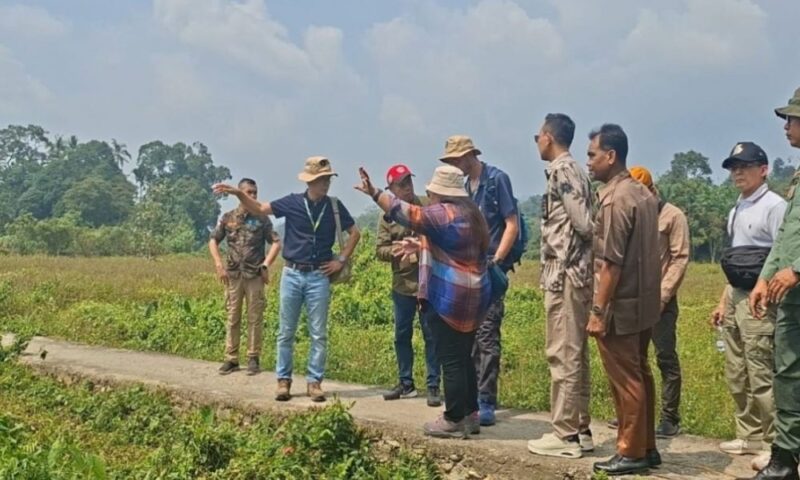 Tim evaluator UNESCO Global Geopark saat melakukan revalidasi di kawasan Goa Tiangko, Desa Tiangko, Kecamatan Sungai Manau, Kabupaten Merangin, Jambi, Selasa (11/8/2026).(poto: jambiprima.com).