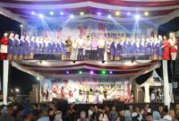 Himpunan Keluarga Kerinci Kabupaten Tanjung Jabung Barat menggelar pentas seni budaya Kerinci.(poto: jamberita.com).