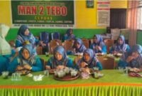 MAN 2 Tebo meresmikan unit usaha Manda Mart untuk menyediakan kebutuhan siswa dan memperkuat kemandirian ekonomi sekolah secara berkelanjutan.(poto: jambiprima.com).