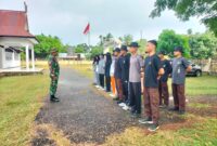 Satgas TMMD Ke-129 Kodim 0416/Bute menggelar pelatihan Paskibra TMMD Bungo bagi siswa-siswi tingkat SMA.(poto: jambiprima.com).