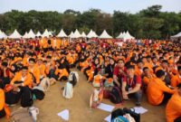 Universitas Jambi (UNJA) resmi menggelar puncak Pengenalan Kehidupan Kampus UNJA bagi Mahasiswa Baru (PKKMB) Tahun 2026.(poto: jamberita.com).