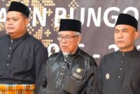 Wakil Bupati Bungo Ust. Tri Wahyu Hidayat menghadiri prosesi pengukuhan pengurus LAM Bungo masa bakti 2026–2031.(poto: jambiprima.com).