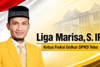 Ketua Fraksi Partai Golkar DPRD Kabupaten Tebo, Liga Marisa, S.IP, menyampaikan ucapan Selamat HUT ke-81 Kemerdekaan Republik Indonesia kepada seluruh masyarakat.(poto: jambiprima.com).